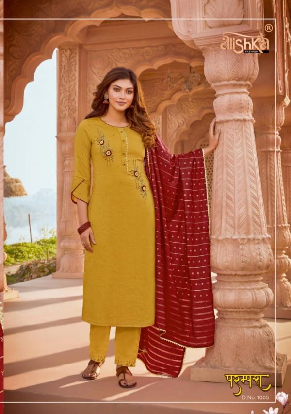 Alishka Parampara Silk Fancy Readymade Salwar Online